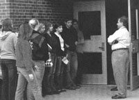 harrington001 Associate princpal Tom Moss advises students to not participate in FOX 4 interviews about teacher Al Spungen’s arrest.